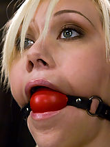 nipples hard and sore, Samantha Sin gets bound, used, fucked, and forced to cum.
