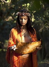 Retro Vintage, WoW nude dannicole in the woods